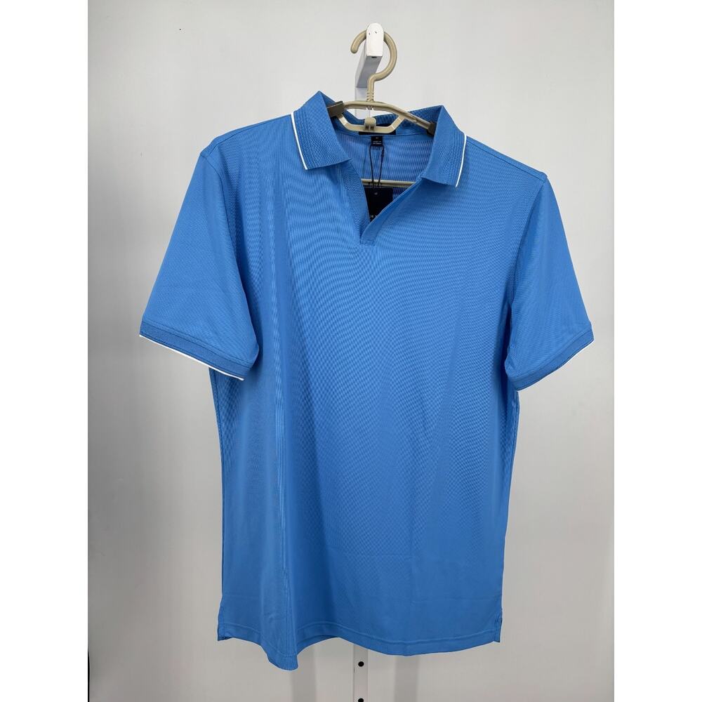 Peter Millar Crown Crafted Summertime Performance Mesh Polo Shirt Mens 2XL Blue